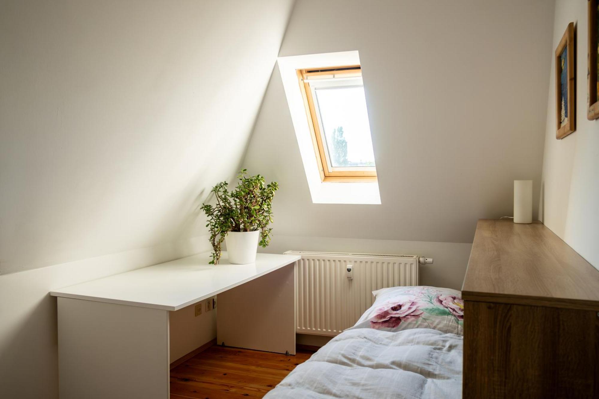 Doppelhaus- Villa Leipzig Schleussig , Moderner Altbau Apartment Dachetage Mit 2 Schlafzimmern Und Separatem Zusatzzimmer , Parkplatz - Balkon - Kamin - Eicheparkett - Arbeitsplatz Dış mekan fotoğraf
